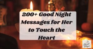 good night messages for her
