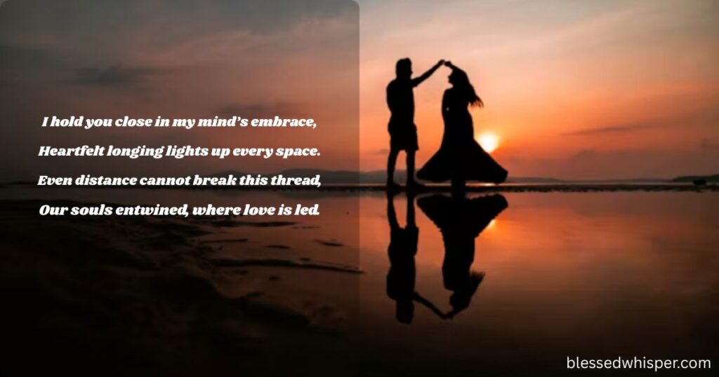 I miss you message to make her smile