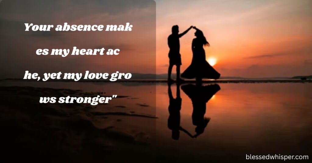 I miss you message to make her smile