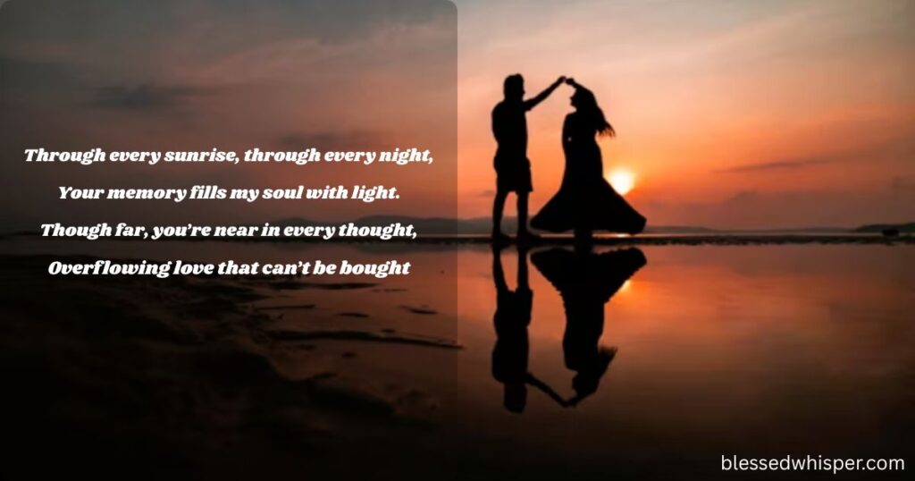 I miss you message to make her smile