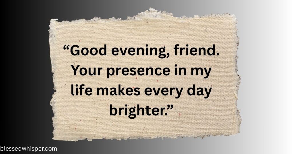 good evening message for love