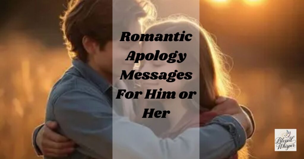 romantic apology message for him after hurting him
