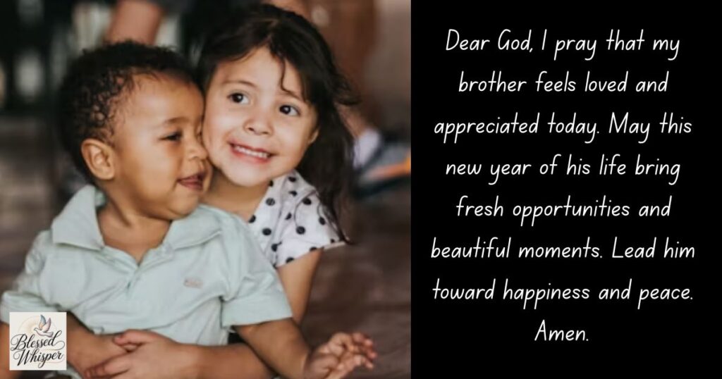 Heart Touching Birthday Prayer for My Brother