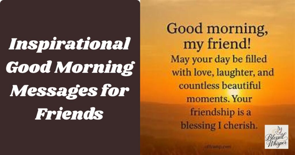 good morning messages for friends