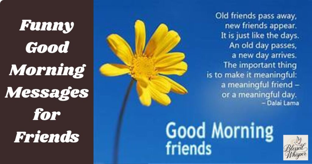 good morning messages for friends