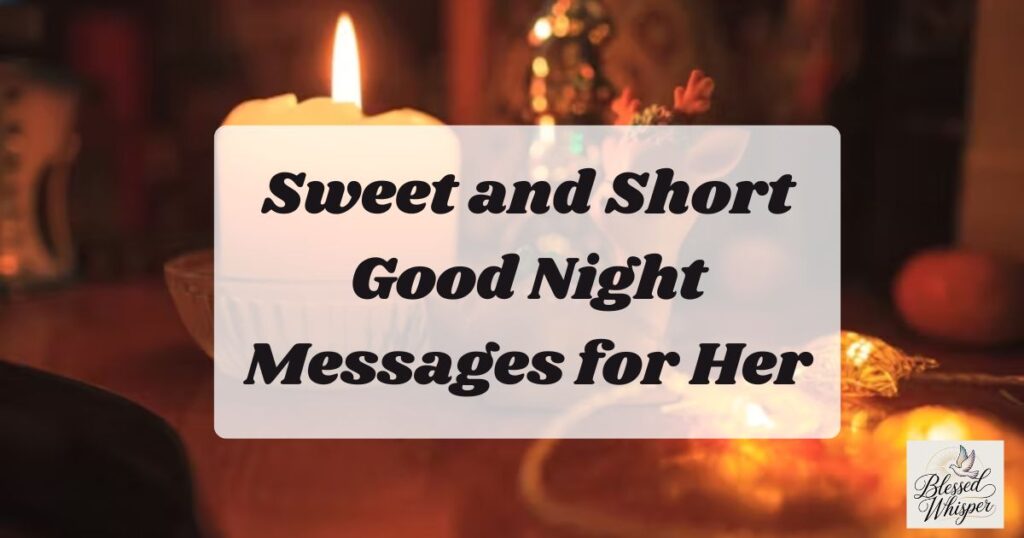 good night messages for her