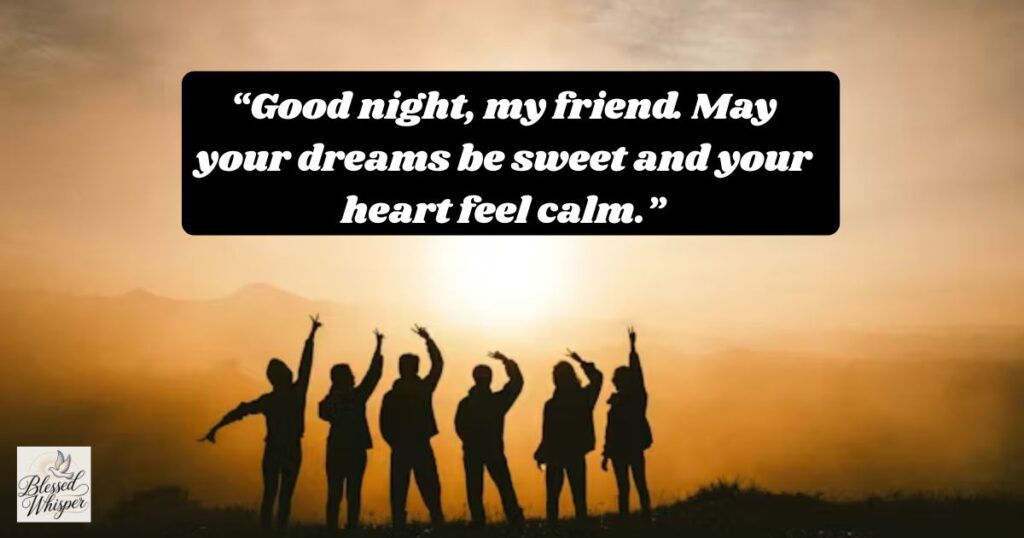 good night messages for various friends