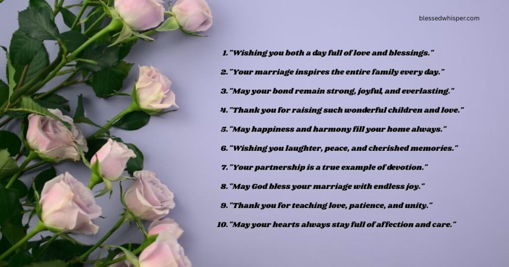 heart touching anniversary wishes for parents