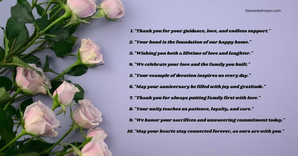 heart touching anniversary wishes for parents