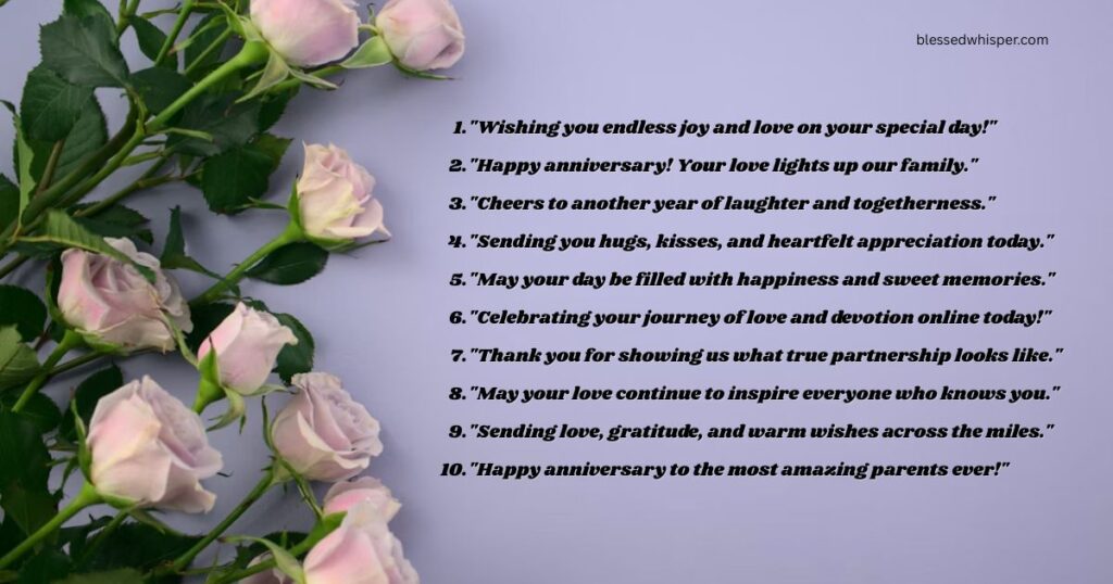 heart touching anniversary wishes for parents