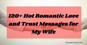 love and trust messages for wife