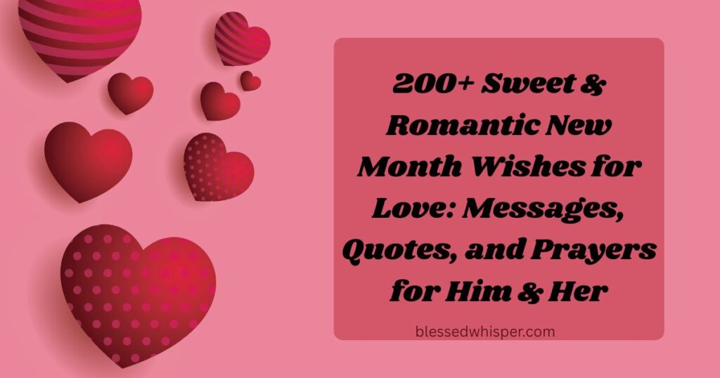 new month wishes for love