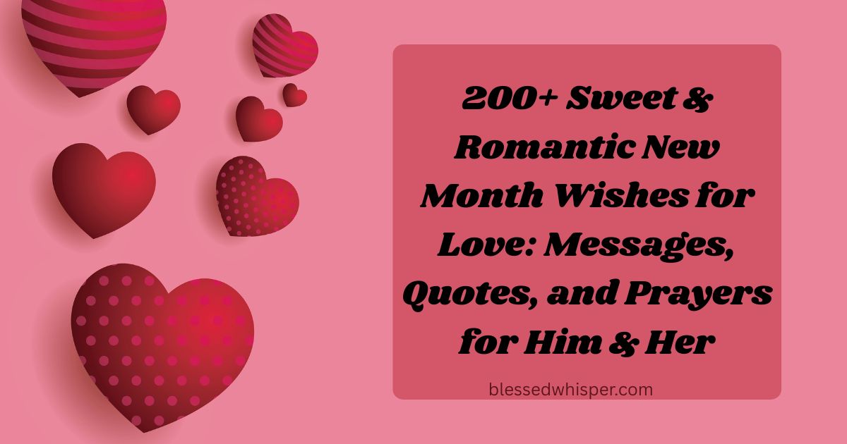 new month wishes for love