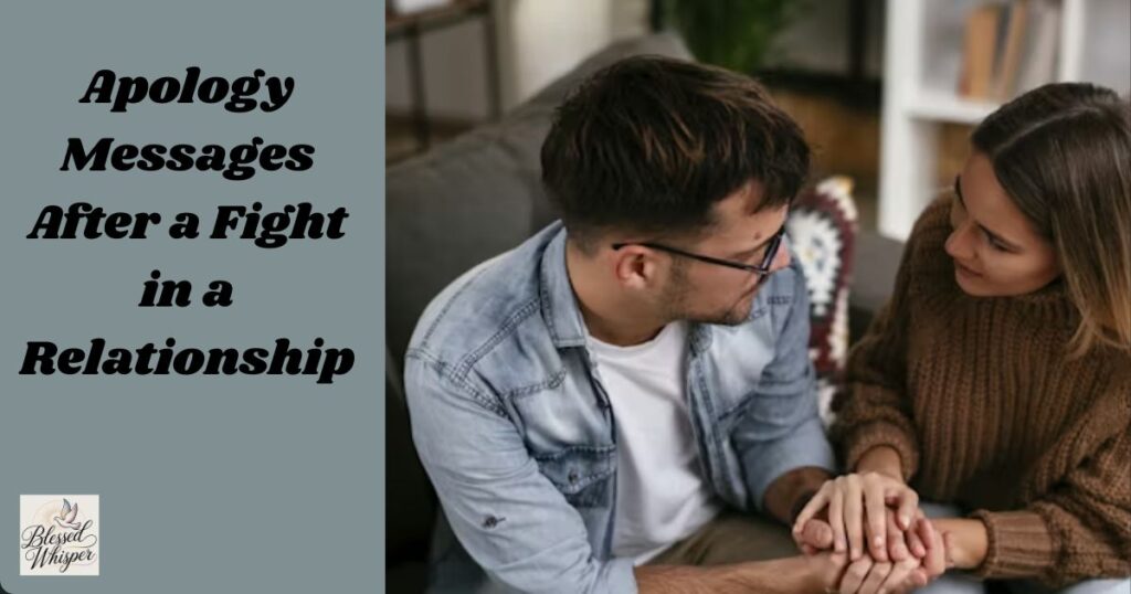 romantic apology message to my love