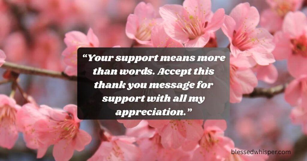 thank you for lovely gift and surprise messages