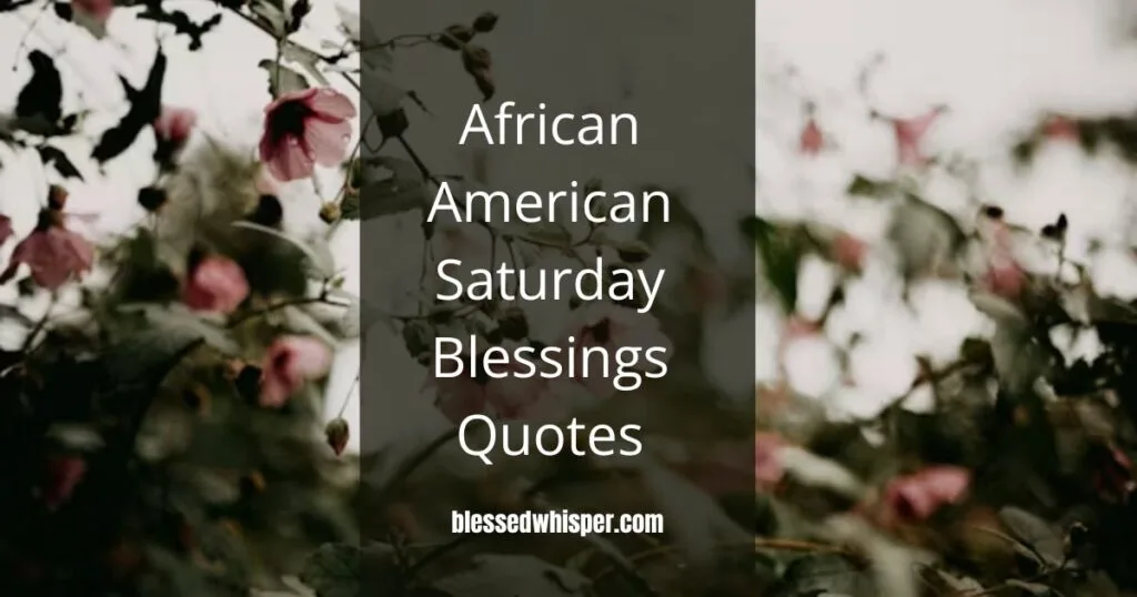 African American Saturday Prayers