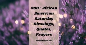 African American Saturday Blessings