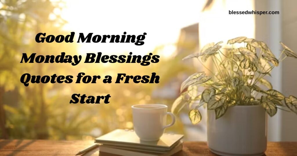 Good Morning Monday Blessings Quotes for a Fresh Start