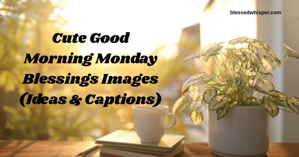 Cute Good Morning Monday Blessings Images (Ideas & Captions)