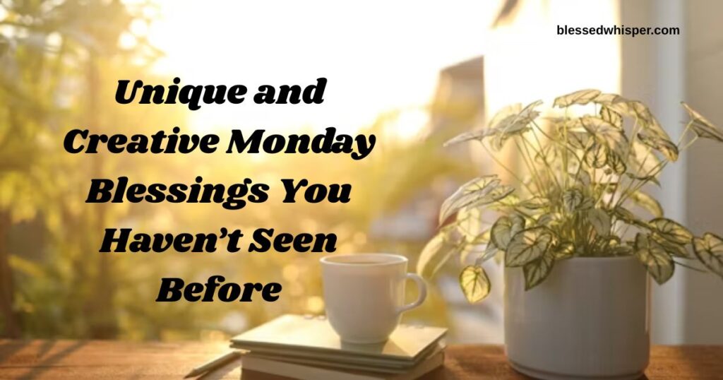 Unique and Creative Monday Blessings You Haven’t Seen Before
