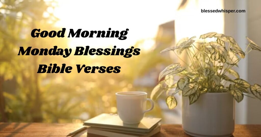 Good Morning Monday Blessings Bible Verses
