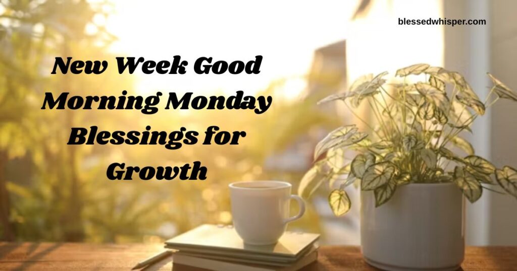 New Week Good Morning Monday Blessings for Growth