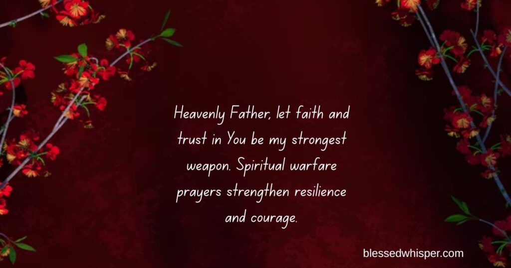 morning spiritual warfare prayers