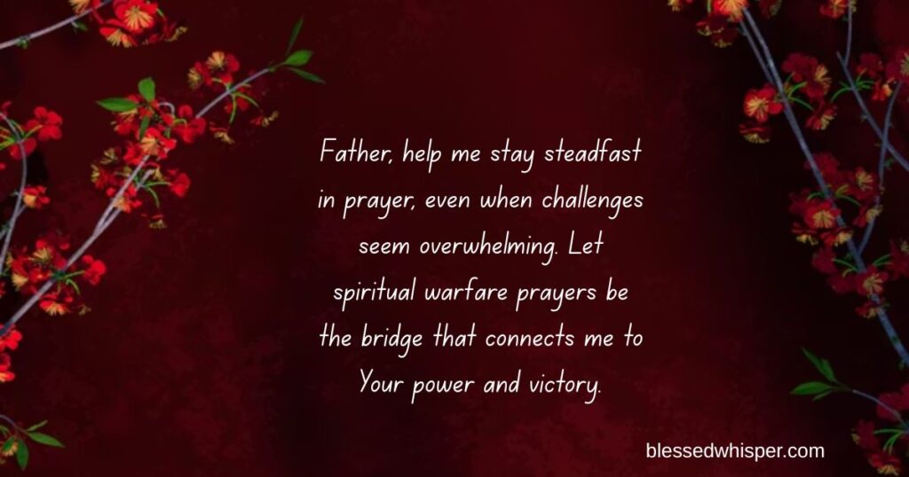 spiritual warfare prayers book