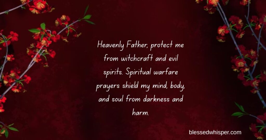 deep spiritual warfare prayers