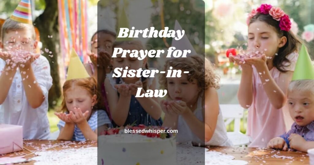 Birthday Prayer for Sister-in-Law