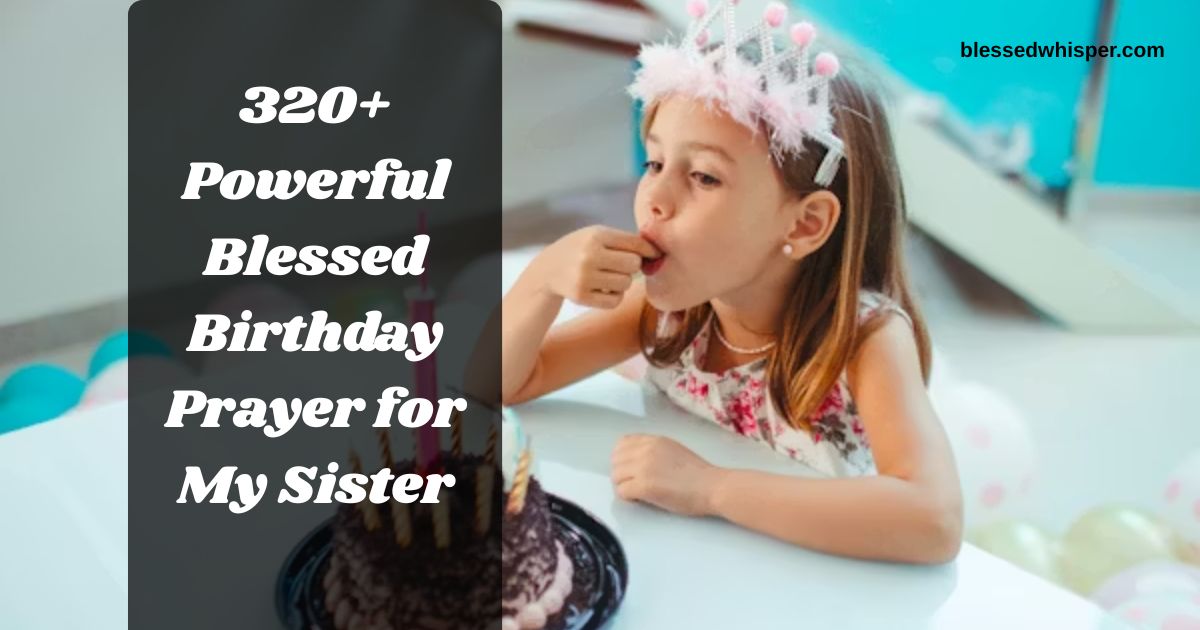birthday prayer for my sister