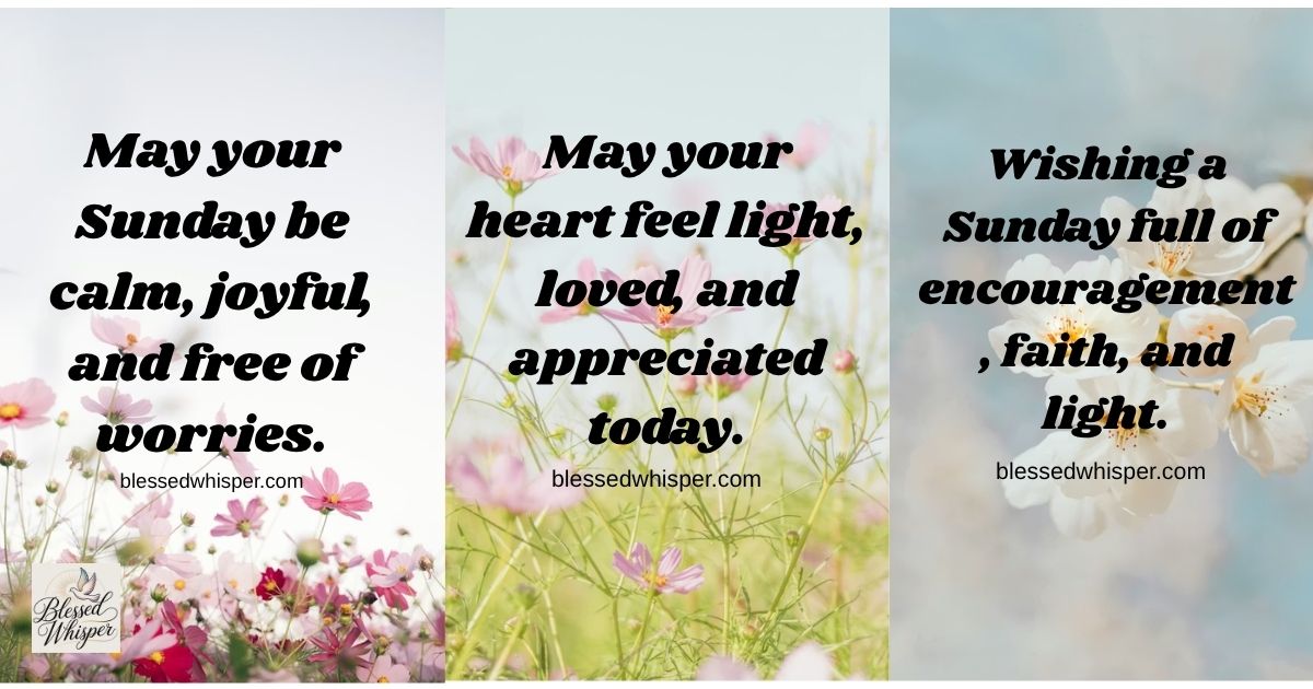 happy sunday blessings