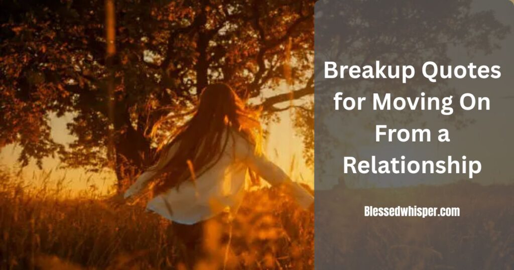 Breakup Quotes for move on