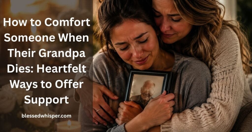 How to Comfort Someone When Their Grandpa Dies