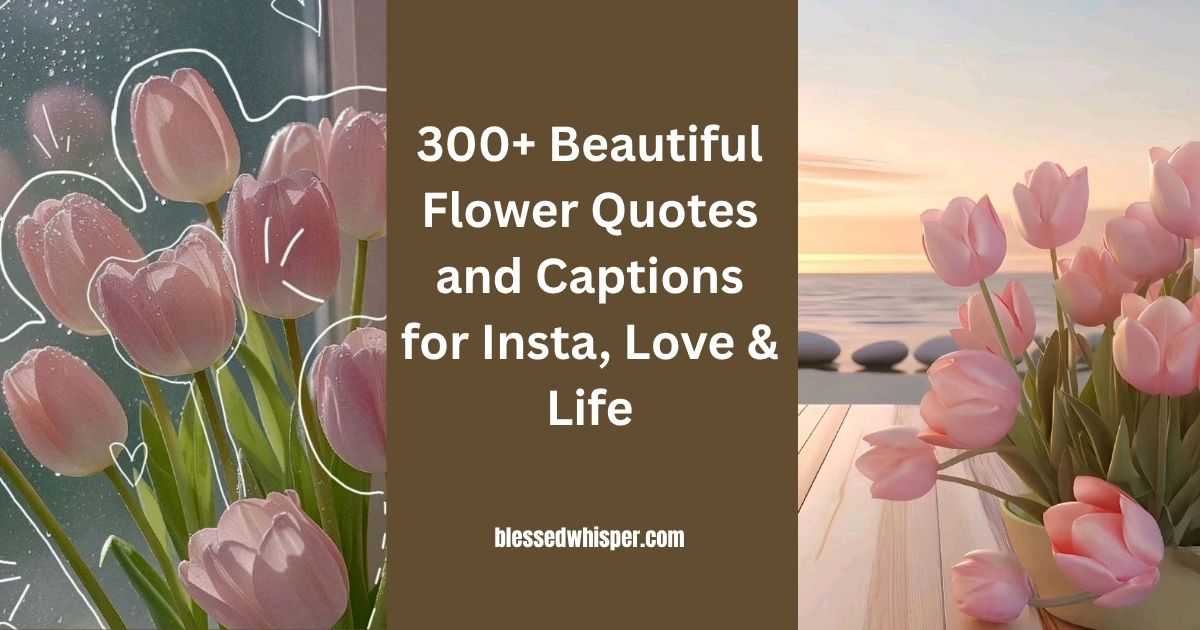 Beautiful Flower Quotes and Captions for Insta