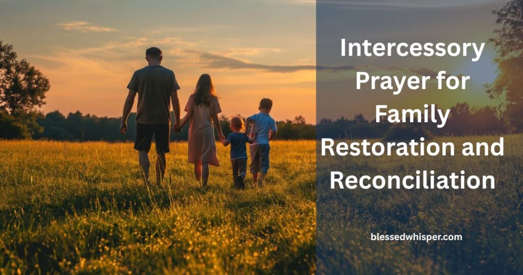 intercessory prayers for family