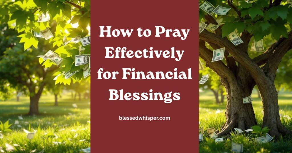 prayers for financial blessings