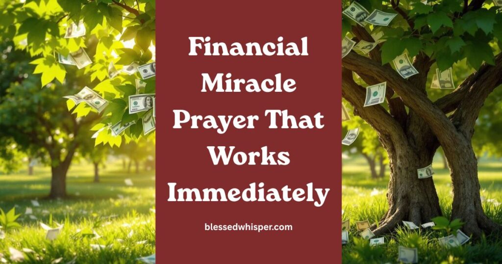 prayers for financial blessings