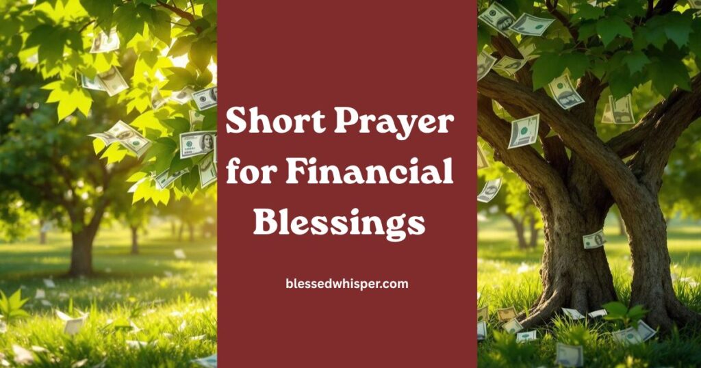 prayers for financial blessings