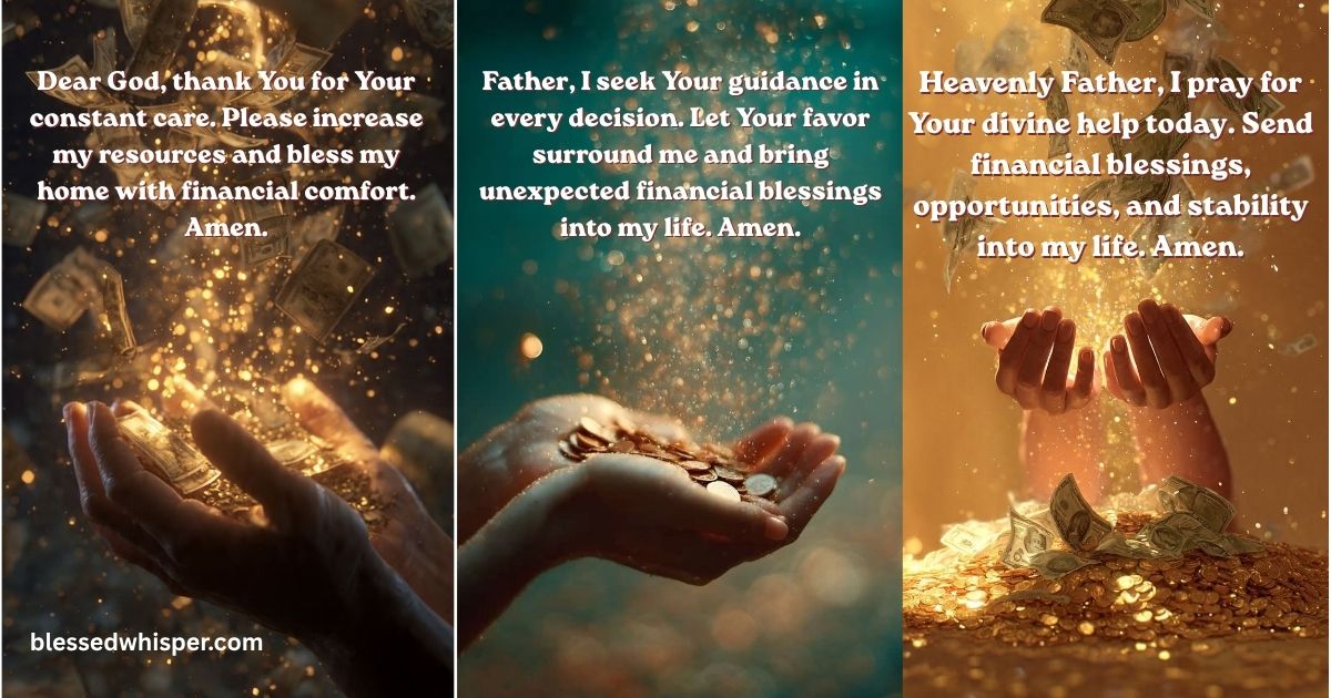 prayers for financial blessings