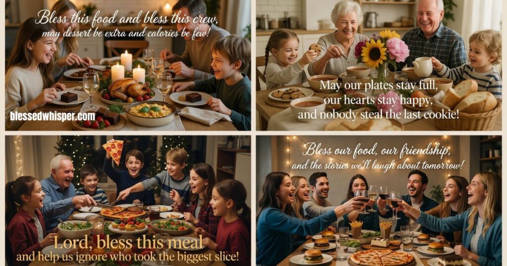 short funny blessings for dinner