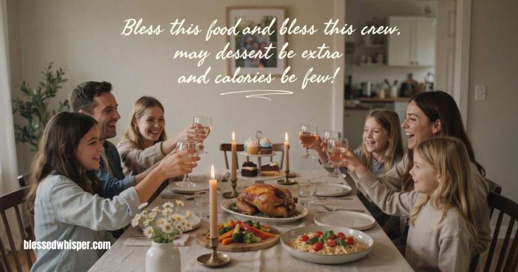 short funny blessings for dinner