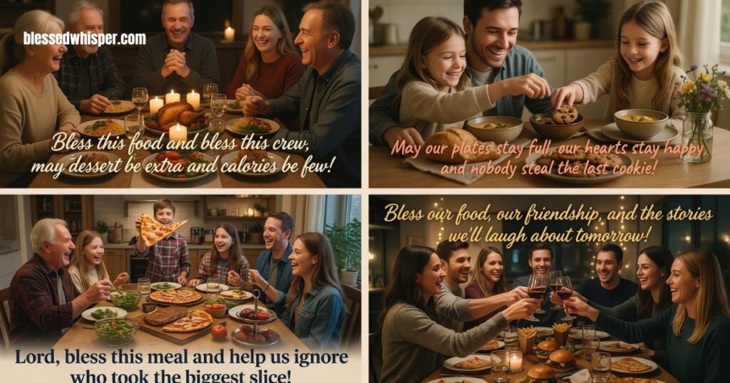 short funny blessings for dinner