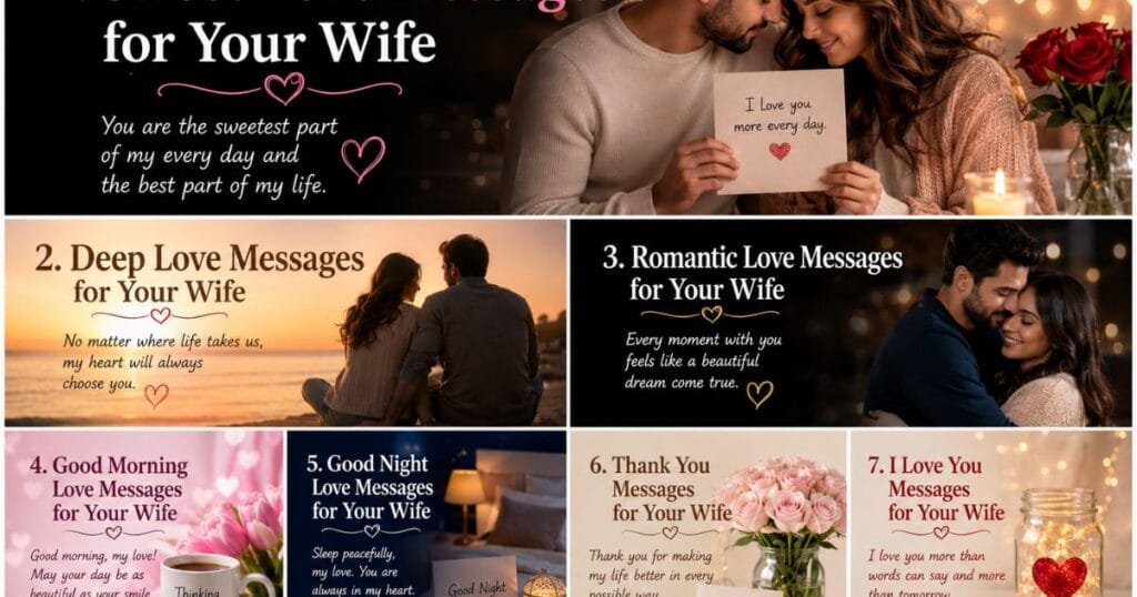sweet love message for my wife