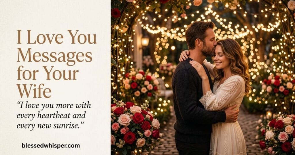 sweet love message for my wife